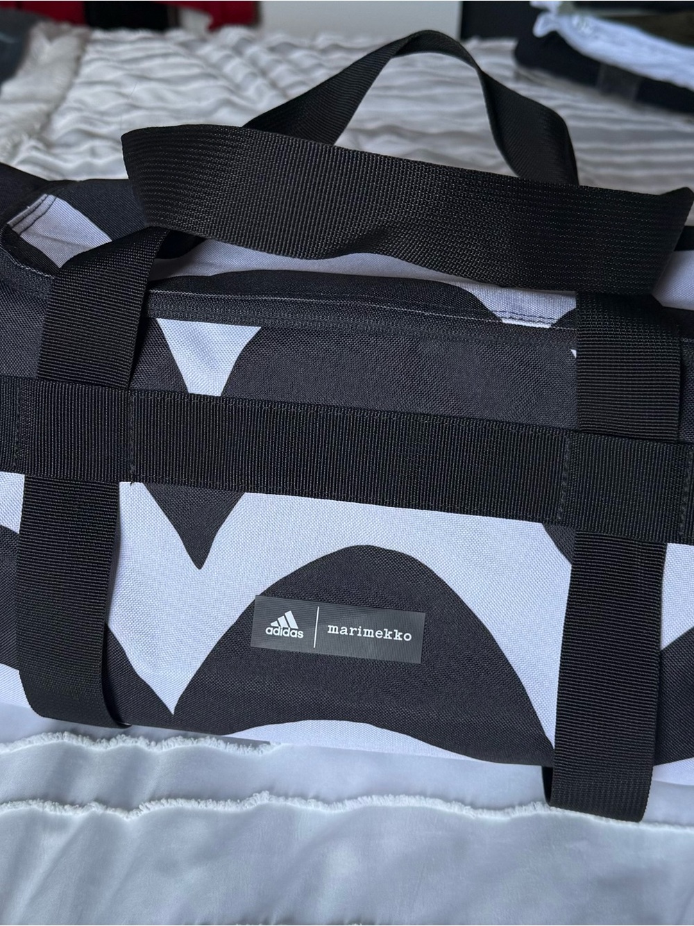 Adidas x Marimekko Unikko Print Duffel Bag Gym Travel Weekender BZFD1
